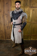 Owl Leather Jerkin, black-grey