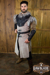 Owl Leather Jerkin, black-grey