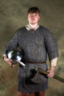 Haubert, anneaux ronds, rivets ronds 9 mm