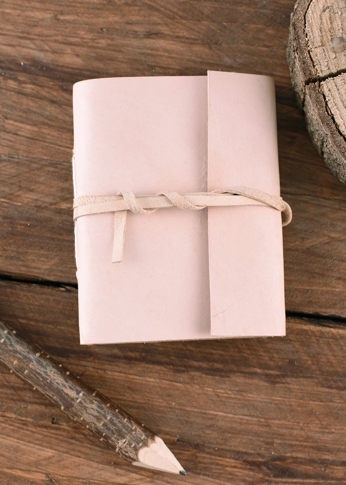 Small pocketbook with leather cover