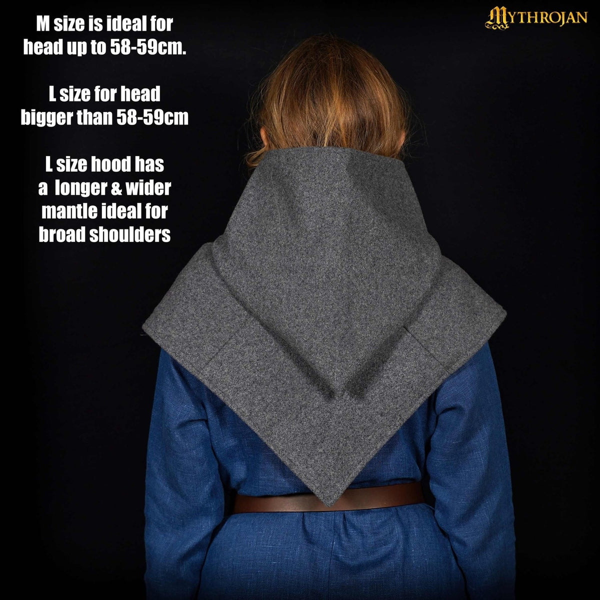 Skjoldehamn viking chaperon, wool & linen