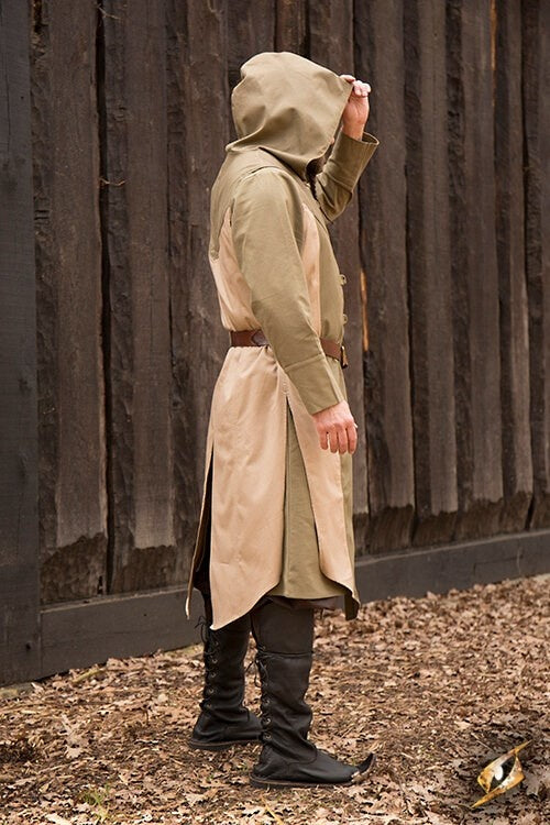 Sleeveless coat Assassins Creed, green-sand