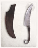Celtic knife Glen, M, stainless steel, semi-sharp