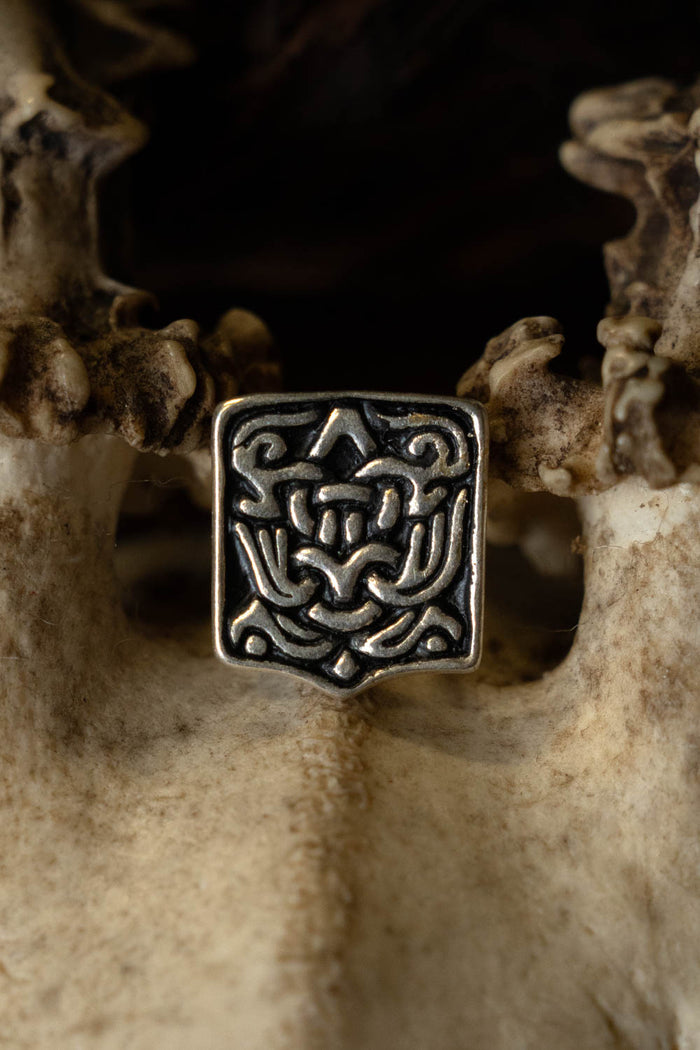 Arabic Viking belt fitting Birka, silvered