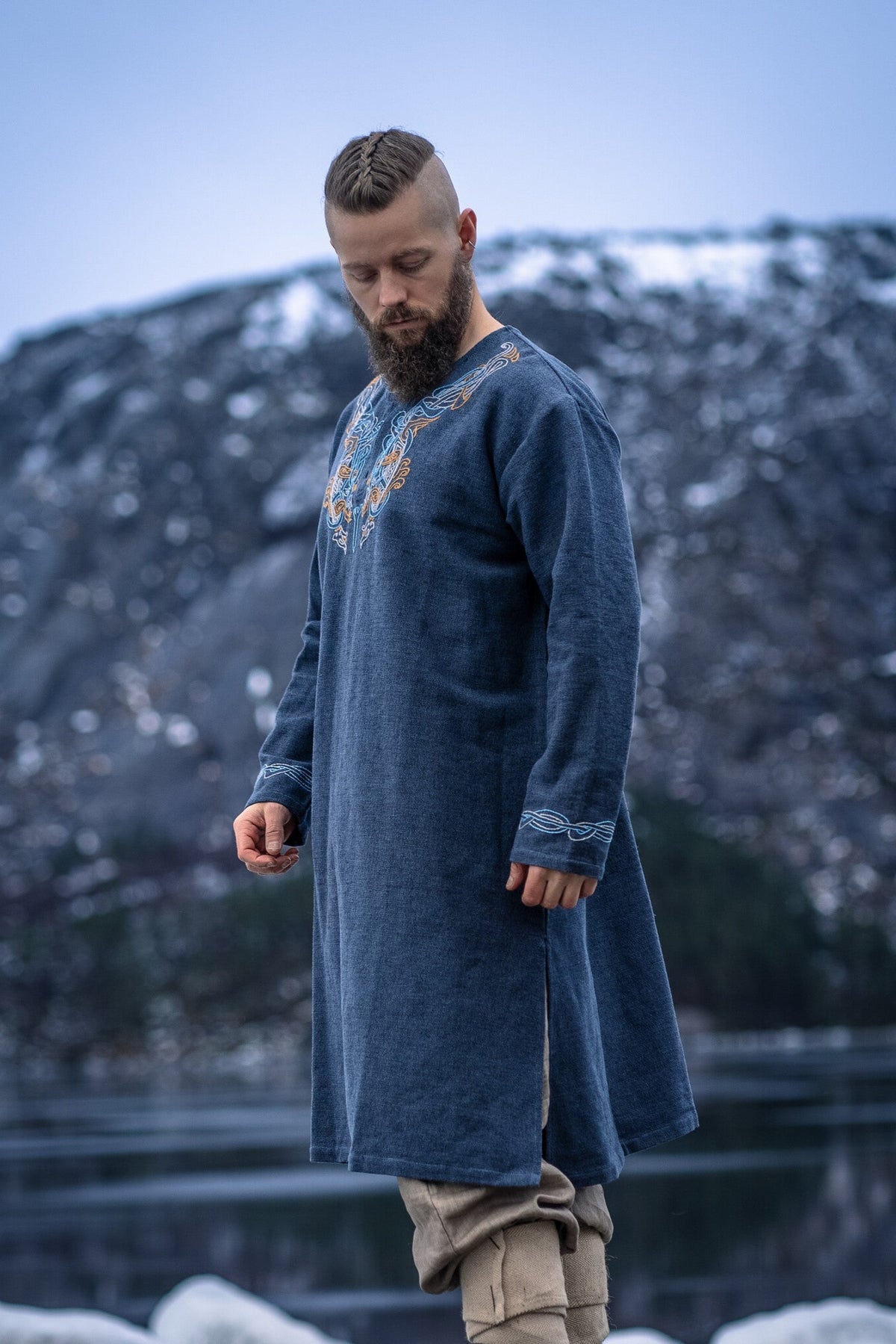 Tunic Viking jarl Hakon, blue