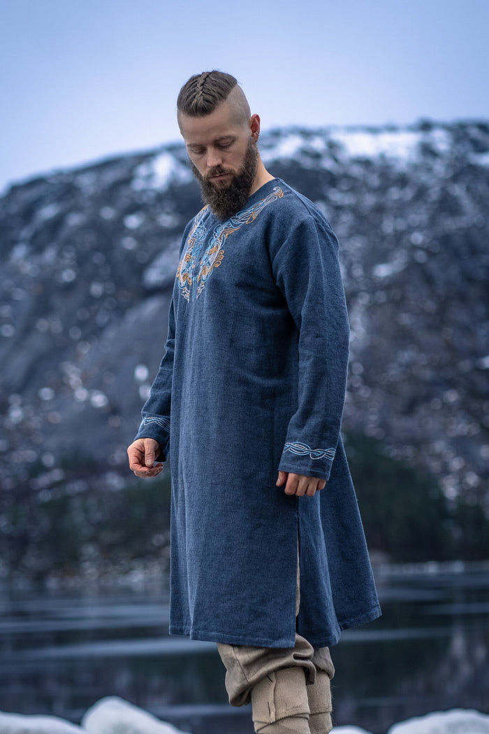 Tunic Viking jarl Hakon, blue