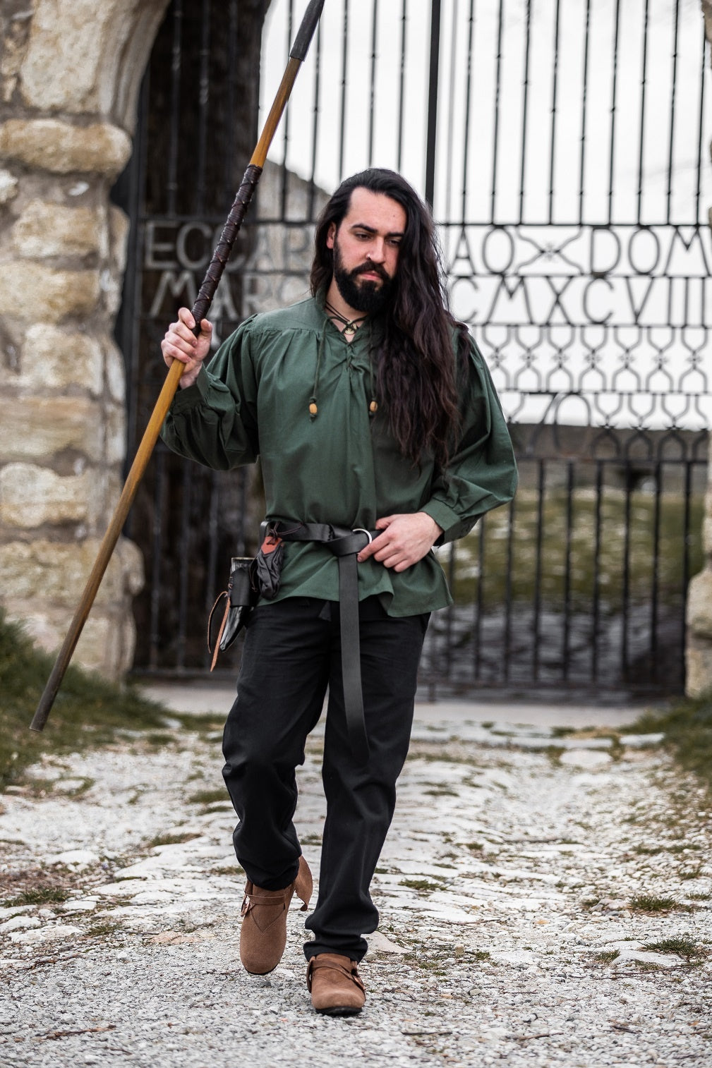 Medieval shirt Friedrich, green