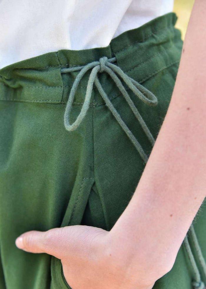 Medieval skirt Melisende, green