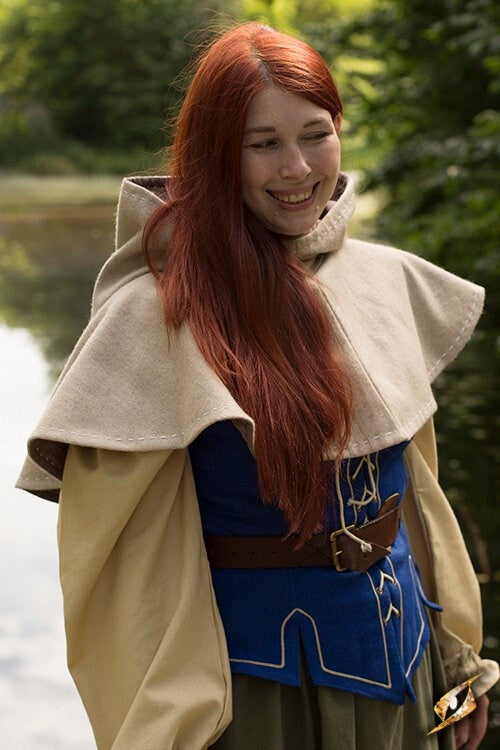 Medieval chaperon Erhard, beige