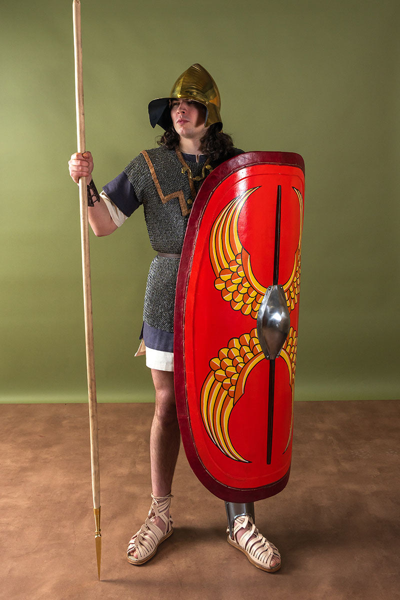 Greek Boeotian helmet, brass, 1-1.2 mm