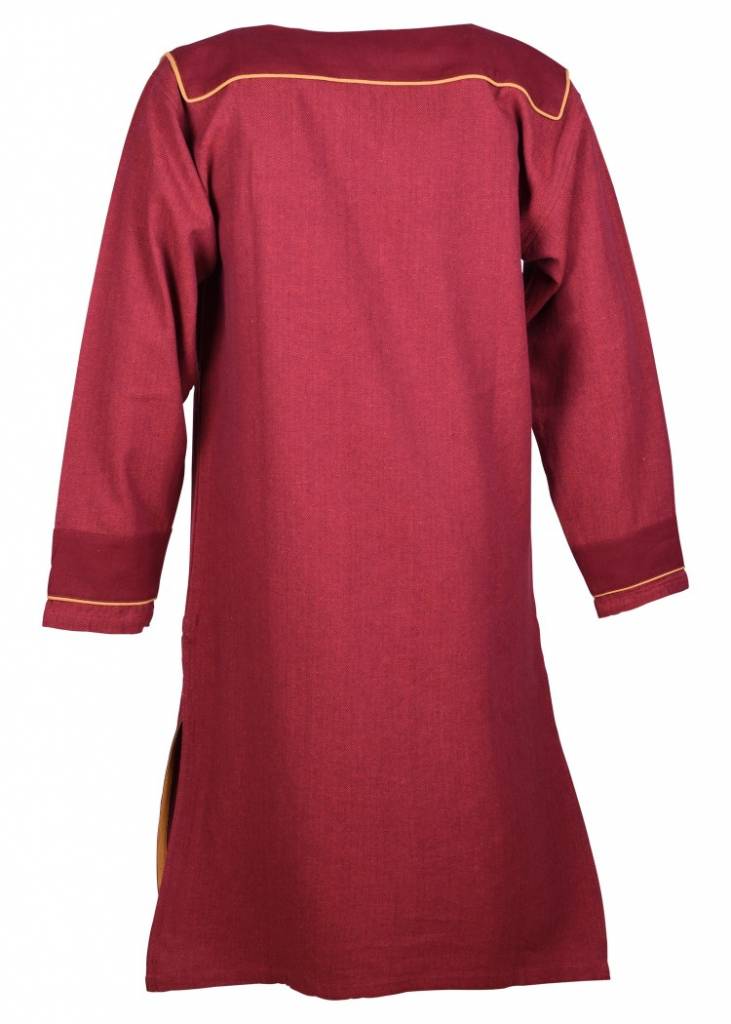 Germanic Thorsberg tunic herringbone pattern, red