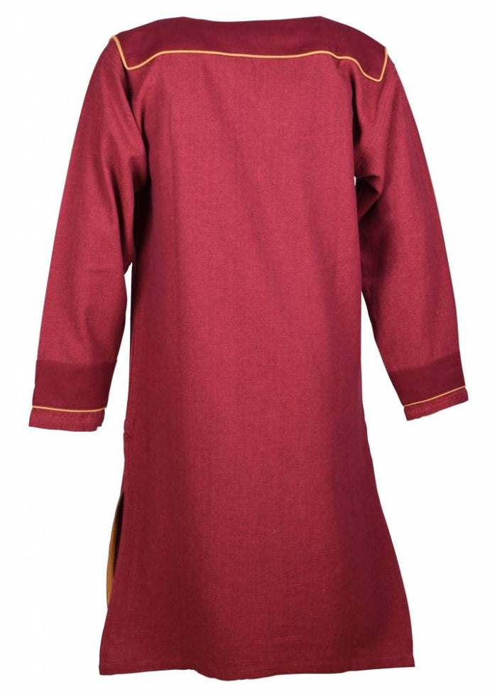 Germanic Thorsberg tunic herringbone pattern, red