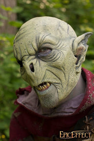 Wild Orc Mask Dark Green, LARP Mask