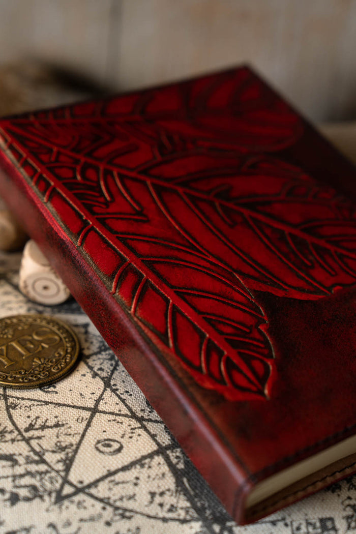 Leather Diary Autumn Leaf