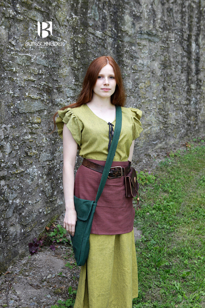 Medieval bag Ehwaz, green