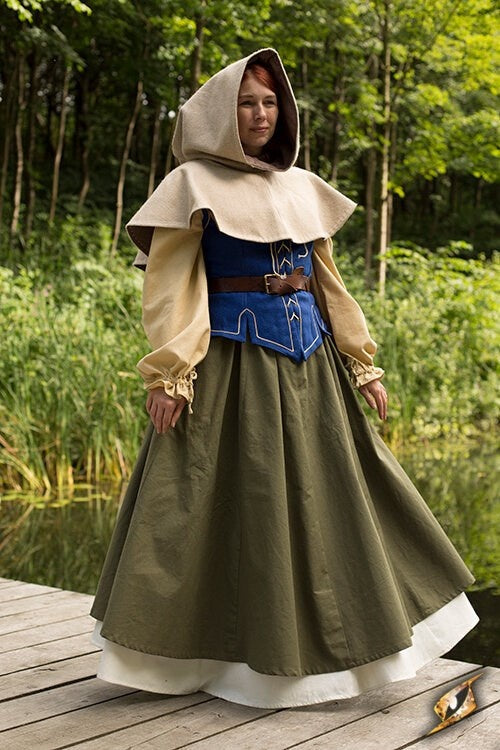 Medieval chaperon Erhard, beige