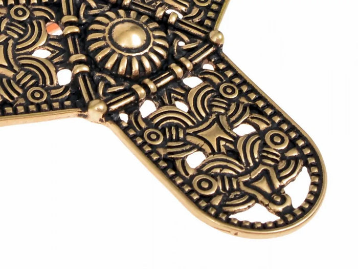 Viking trefoil fibula Rygge, bronze
