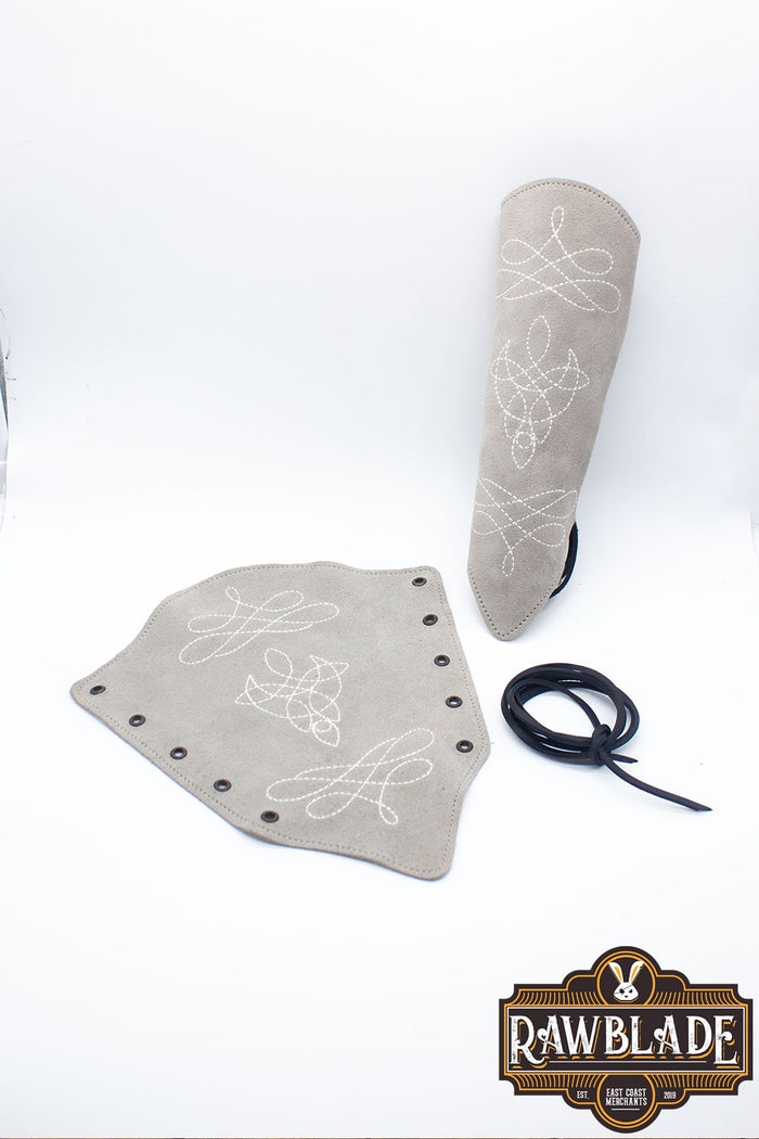 Vryla premium bracers, forearm guards, grey