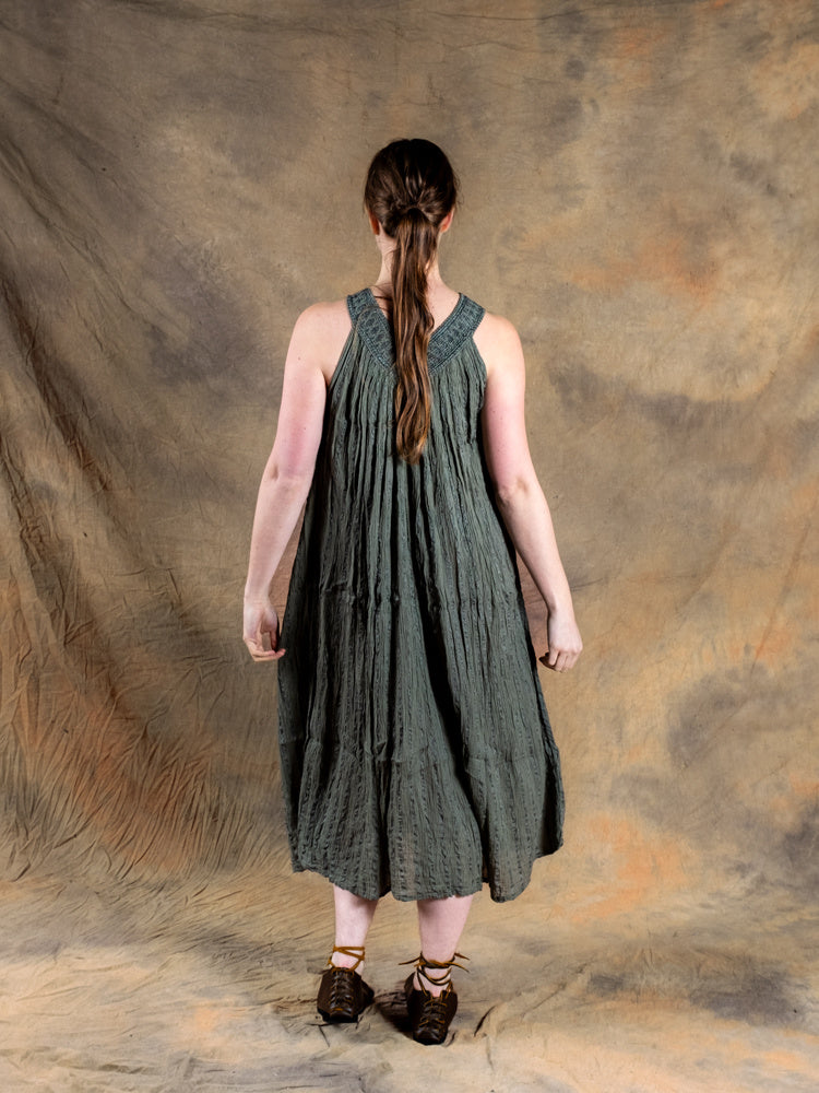 Goddess Dress Hera, nature green