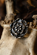 Tudor rose belt fitting (set of 5 pieces), silvered bronze