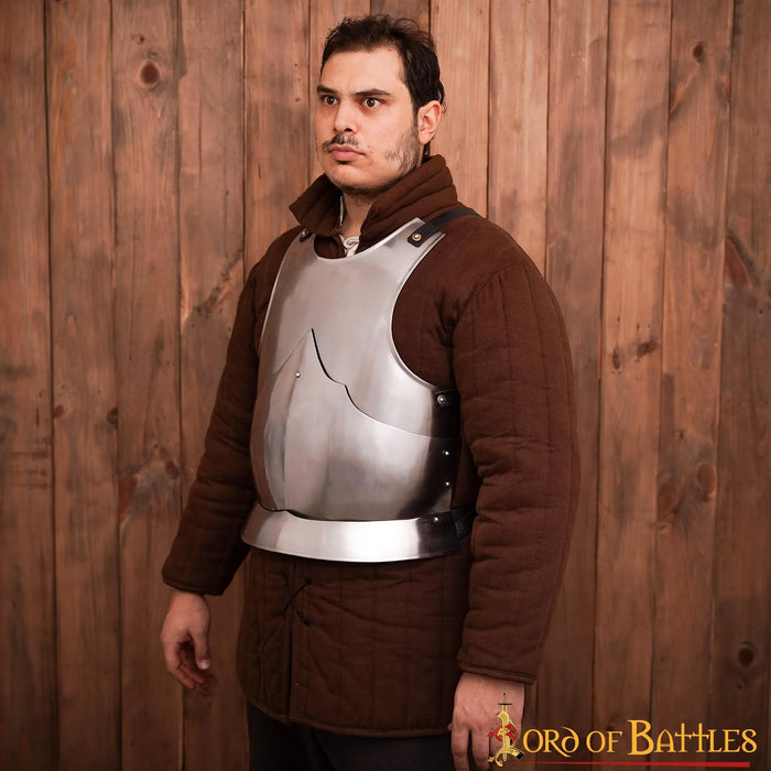 15th century breastplate, black, 1.6 mm
