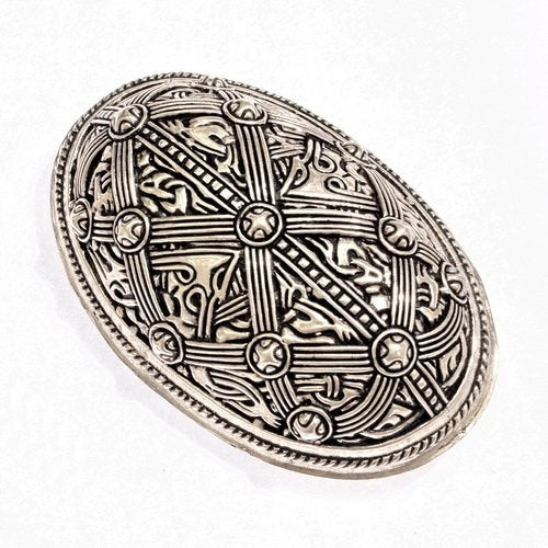Tortoise brooch Oseberg, silver-plated, price per piece