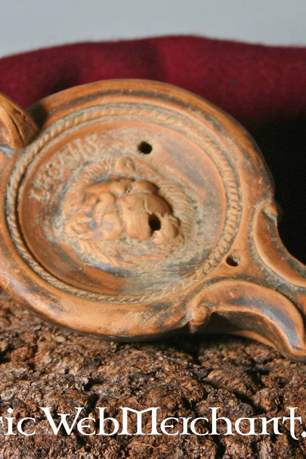 Roman oil lamp lion