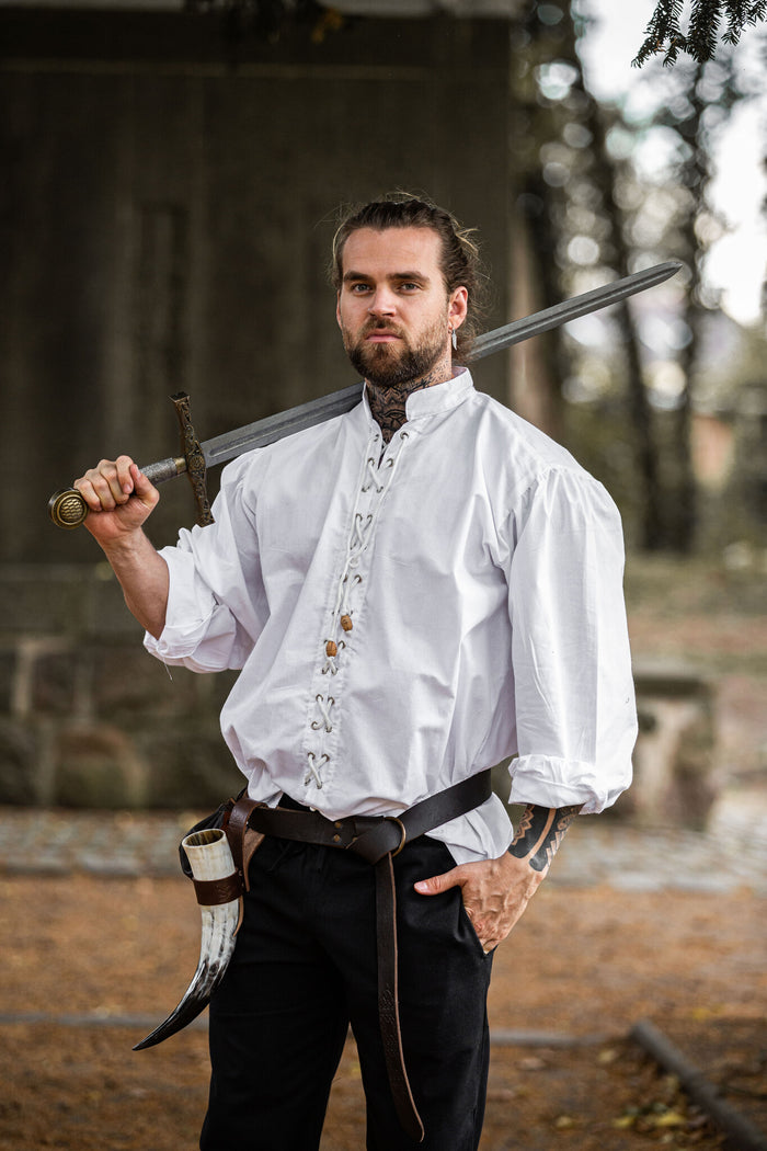 Medieval shirt Dagwin, white
