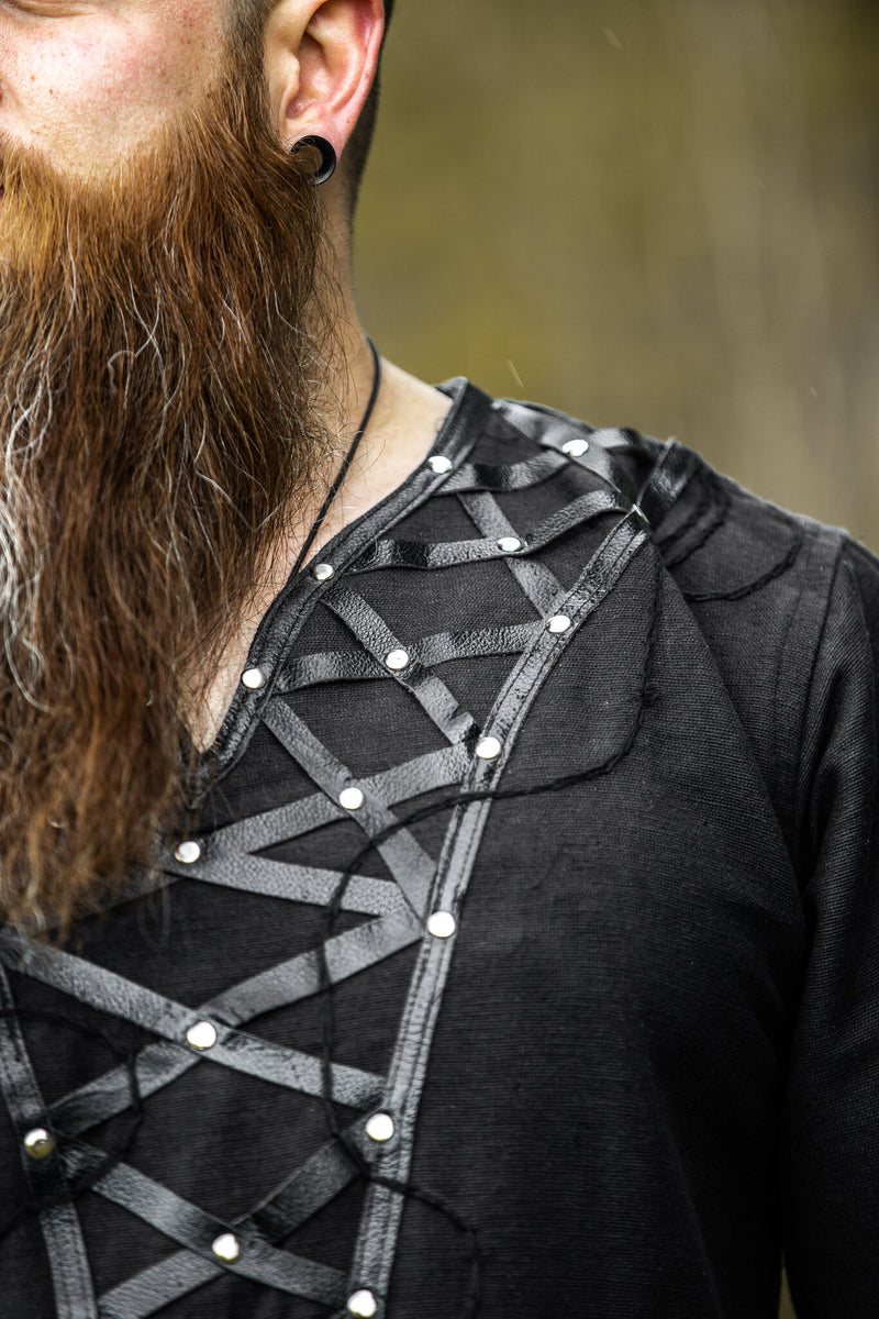 Viking tuniek Farulfr, zwart