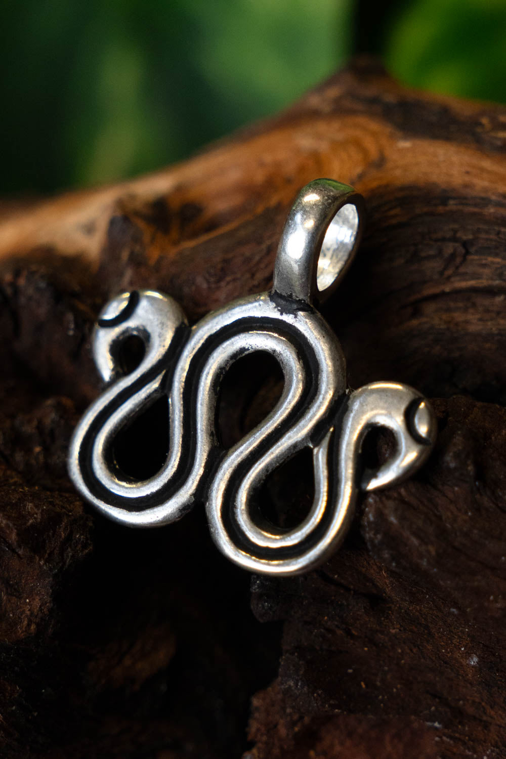 Viking jewellery divider, silvered bronze