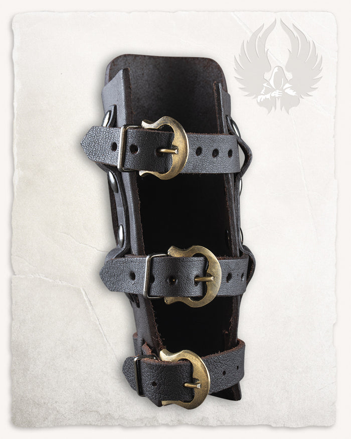 Bracer Geralt for throwing knives, forearm guard, black, left