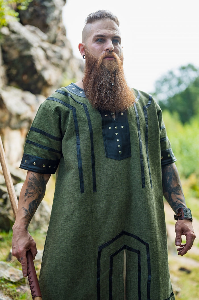 Tunic Viking jarl Rollo, green