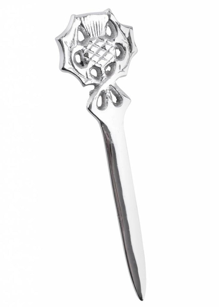 Kilt pin thistle, brass