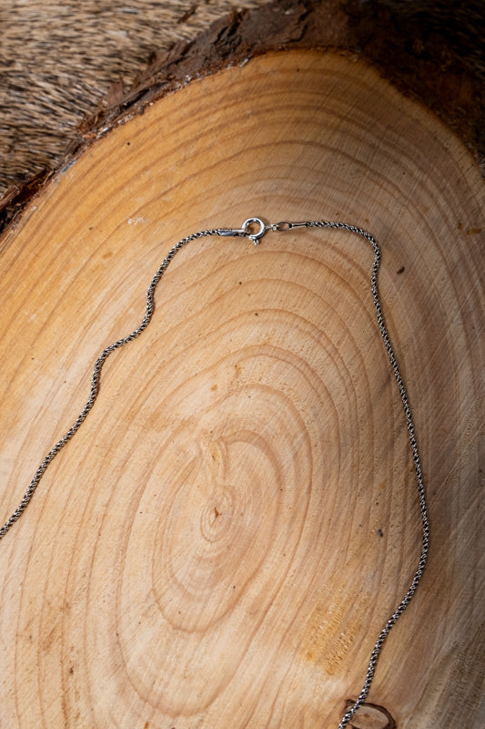 Silver chain necklace 46 cm 
