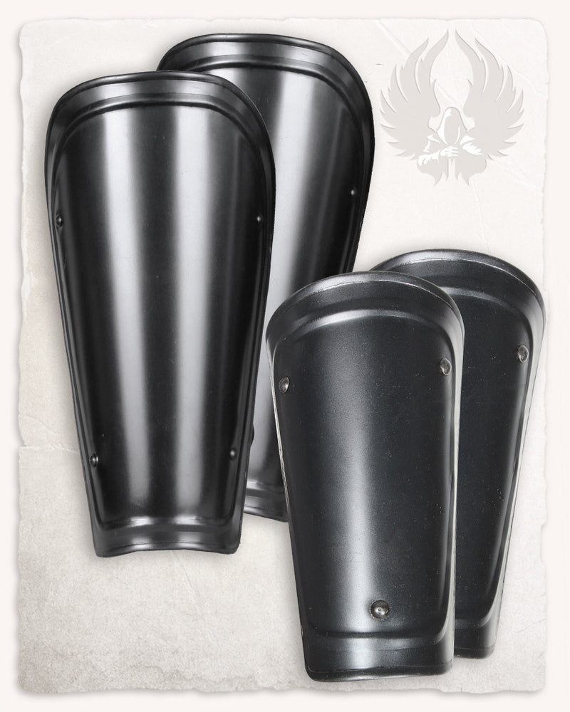 Adam Bracers and Greaves, bronze finish, 1.2 mm