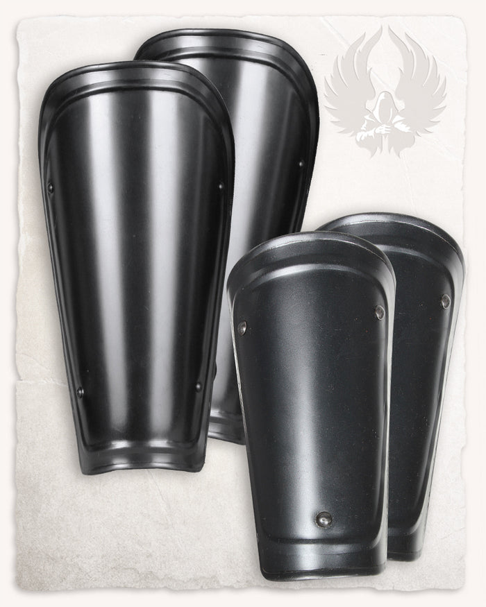 Adam Bracers and Greaves, bronze finish, 1.2 mm