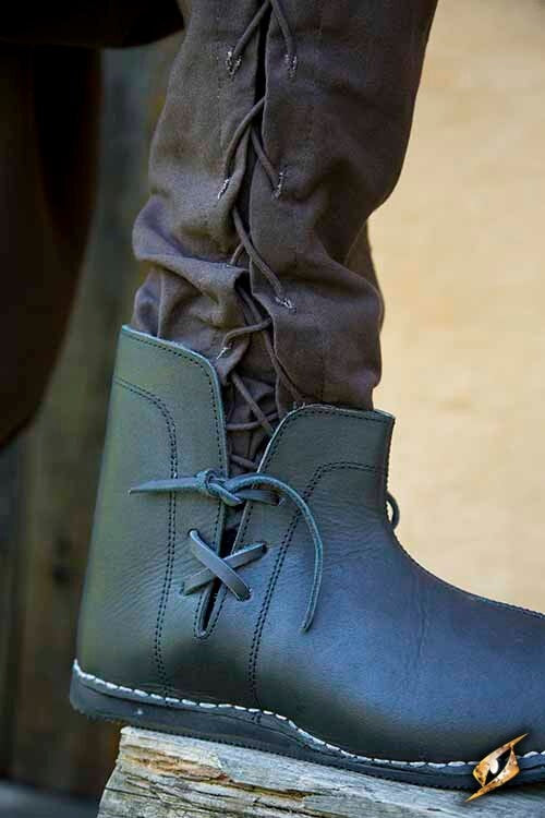 Medieval ankle boots Galahad, black