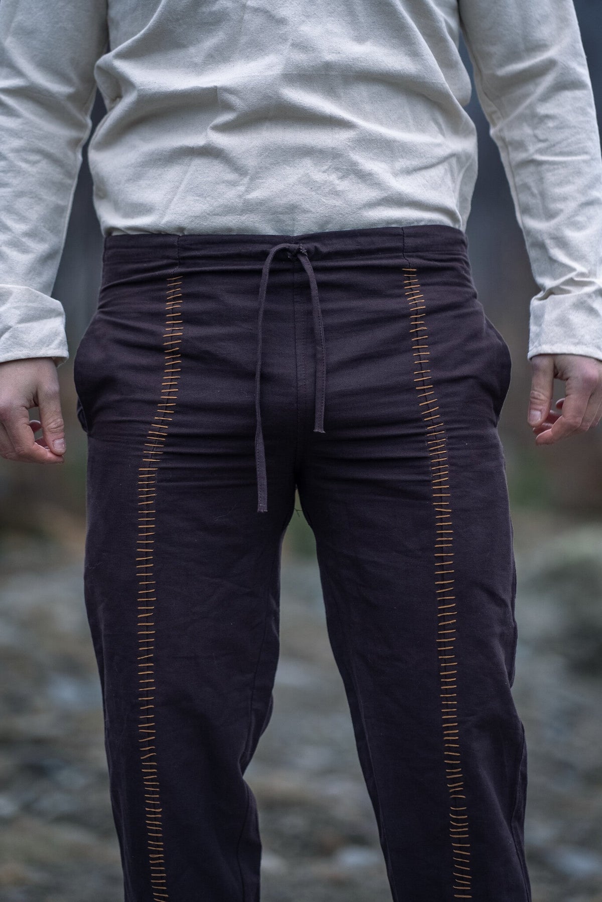 Medieval trousers Hamlin, brown