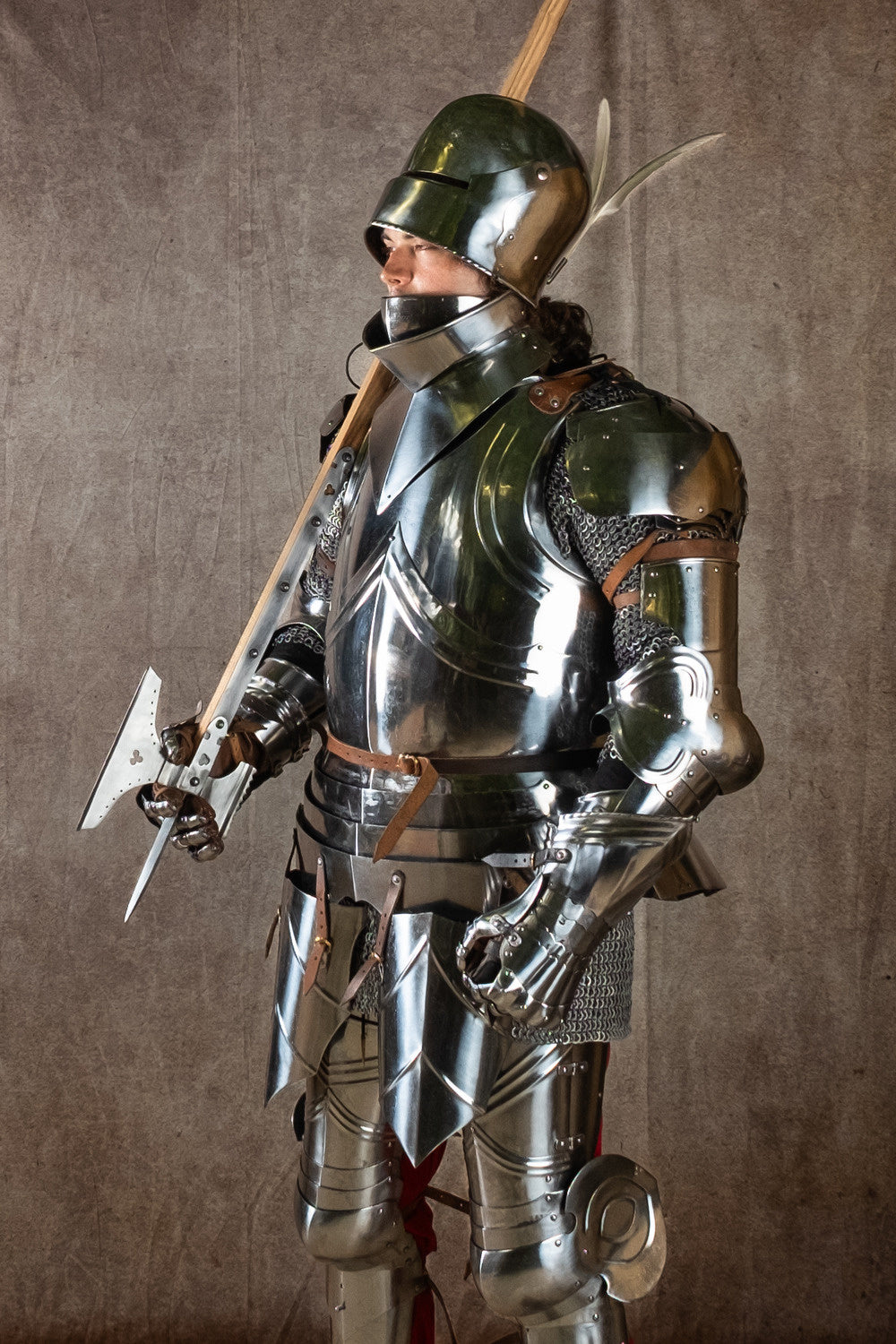 Swiss sallet (1490-1500), 1.6 mm (battle-ready)