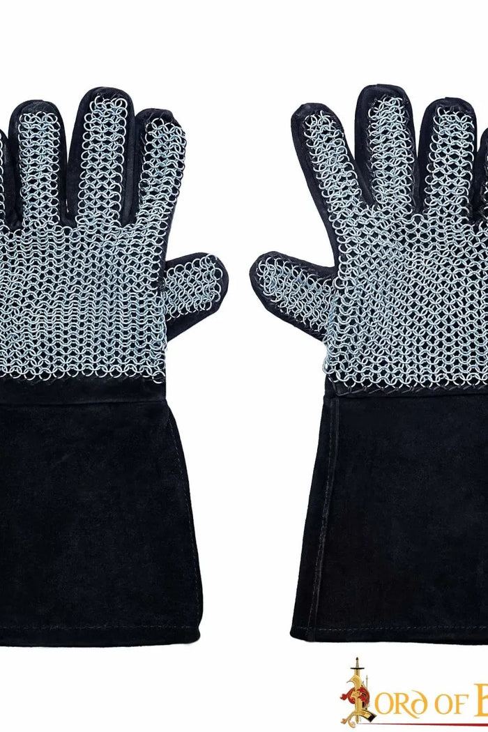 Chain mail gloves, unriveted round rings