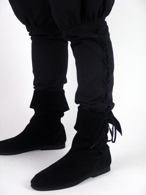 Landsknecht trousers Gustav, black-red