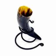 Drinking horn stand spiral