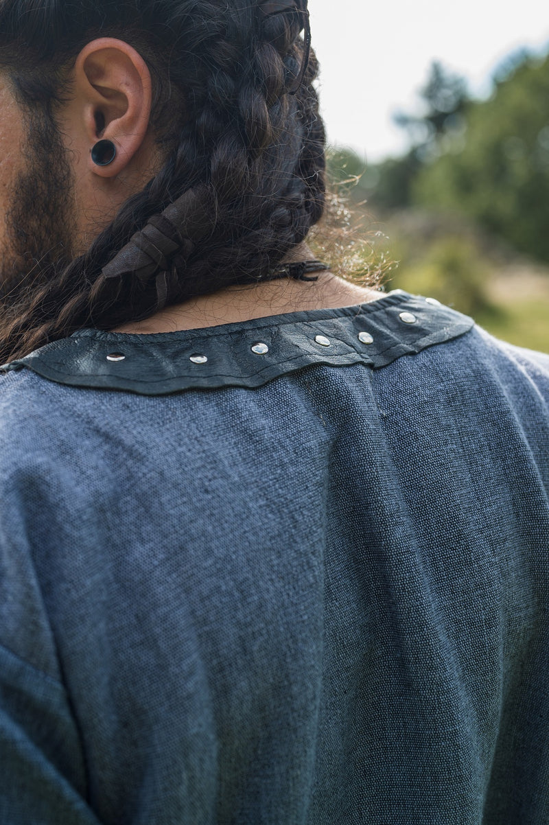 Tunica vichinga Rollo, blu-grigio