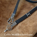 Luxury Gothic belt, brass, 151 cm, brown