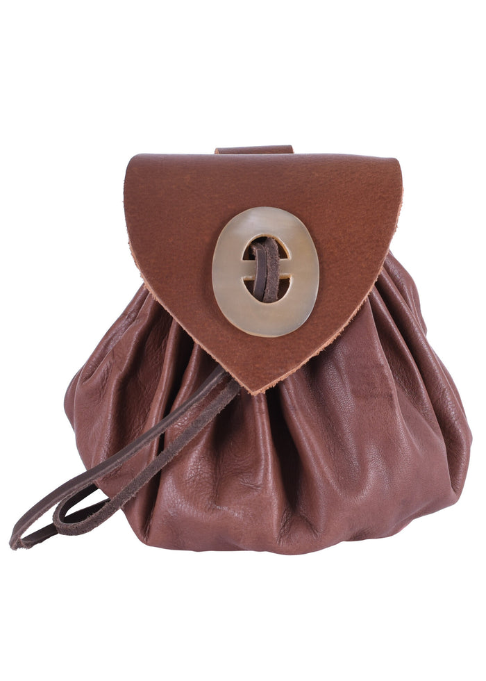Medieval money pouch Chester, red brown