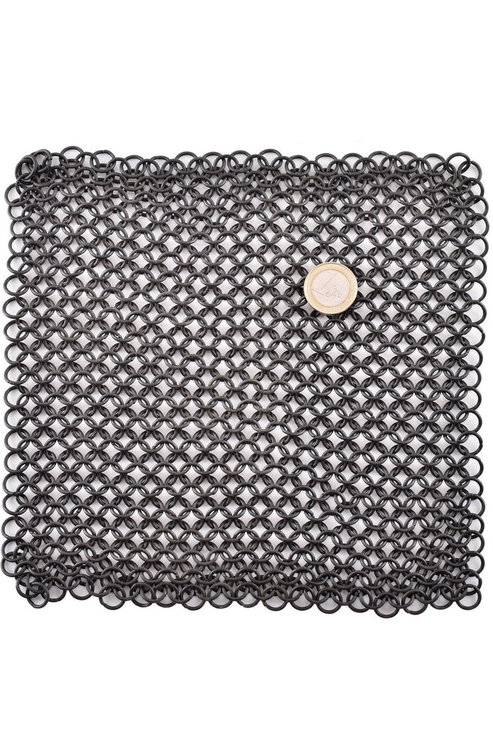 Bronzed chainmail piece, unriveted, 8 mm