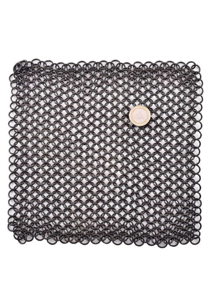 Bronzed chainmail piece, unriveted, 8 mm