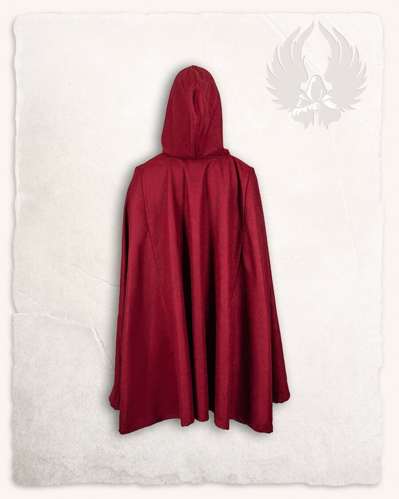 Gardecorp, travel cloak Raven, wool blend, red