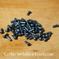 50 steel rivets 3 mm, 6 mm long