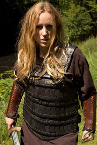 Early Medieval lamellar armour, black